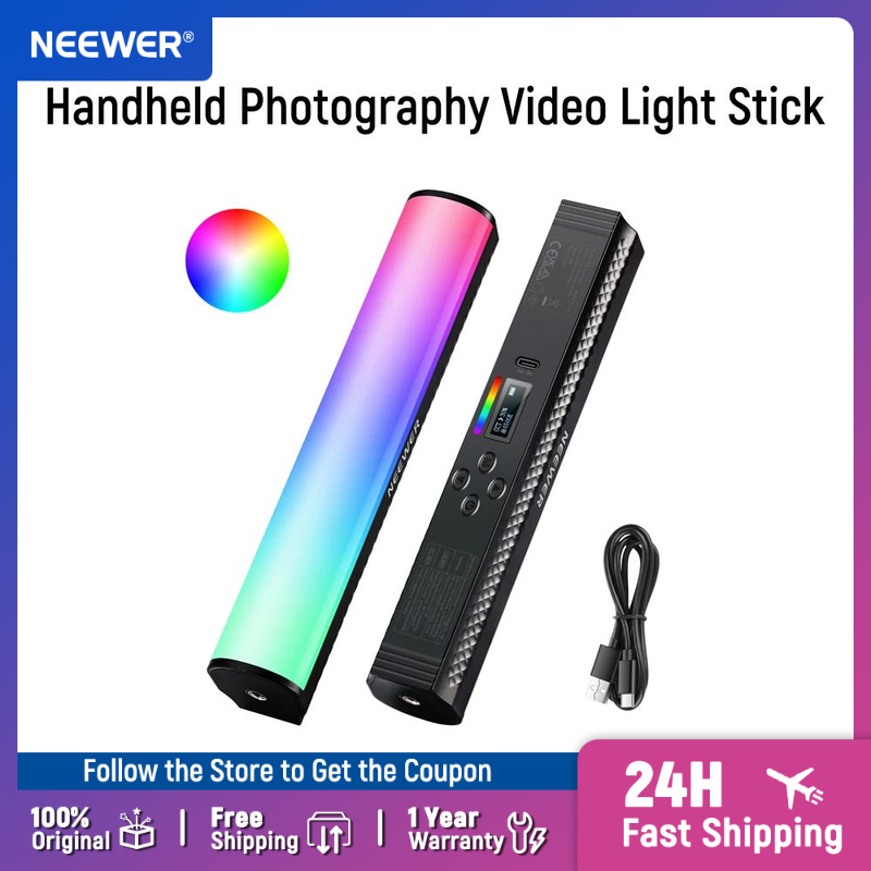 Torjim Rgb Photography Video Lighting - NEEWER RGB Light Wand z kontrolą