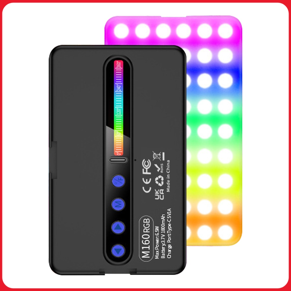 Photography Types Of Lighting - Lampa wideo LED RGB 6,5W 2700K-6500K,