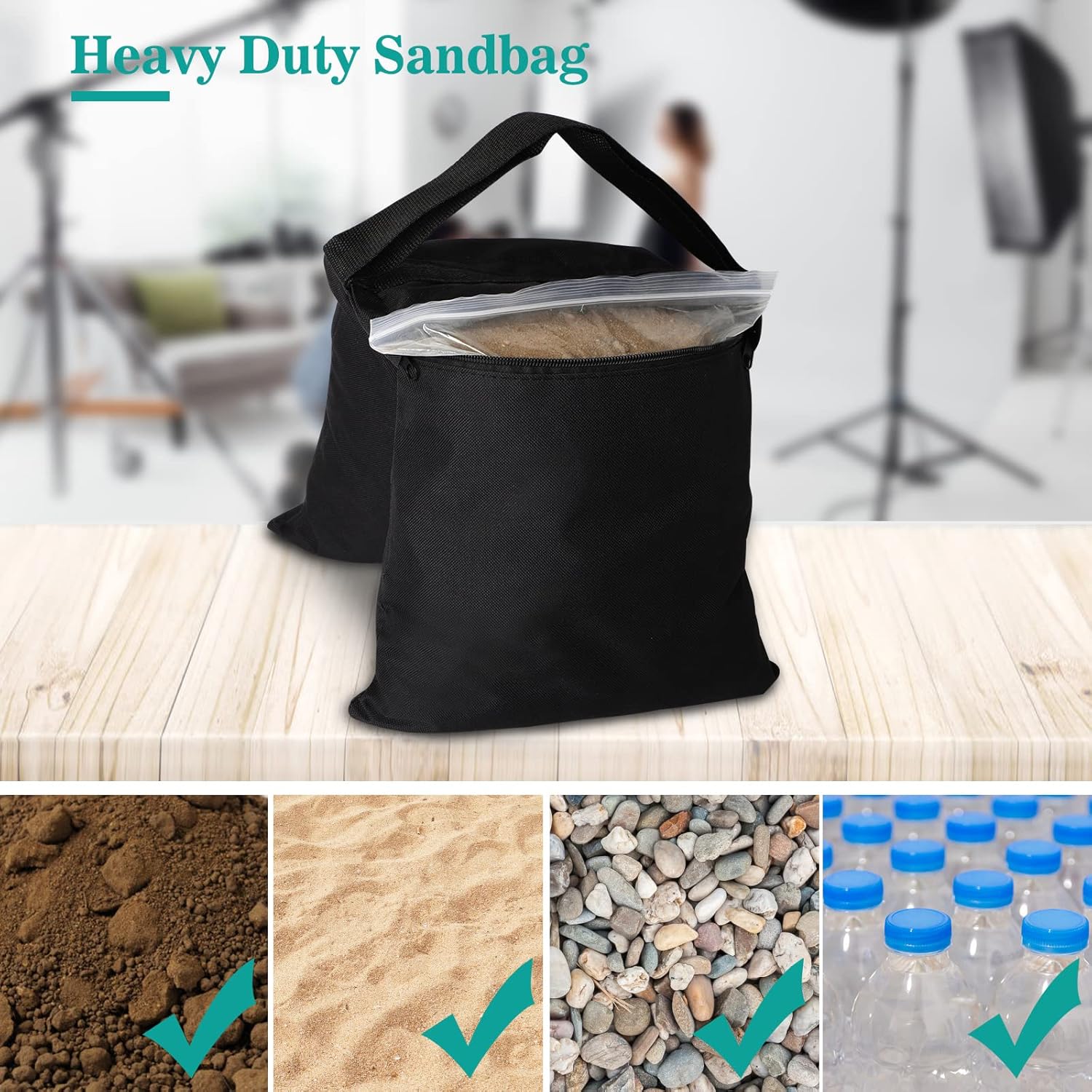 Aimosen 4 sztuki worków z cięż – Photography Lighting Weight Bags recenzja i cena