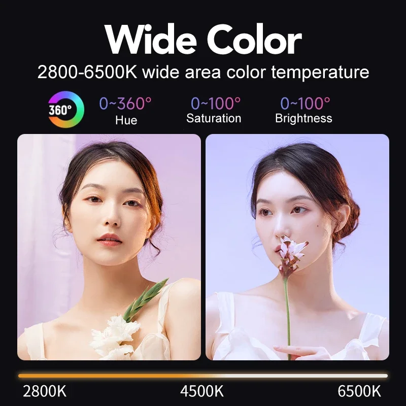 Lampa wideo RGB Przenośna lamp – Torjim Rgb Photography Video Lighting recenzja i cena