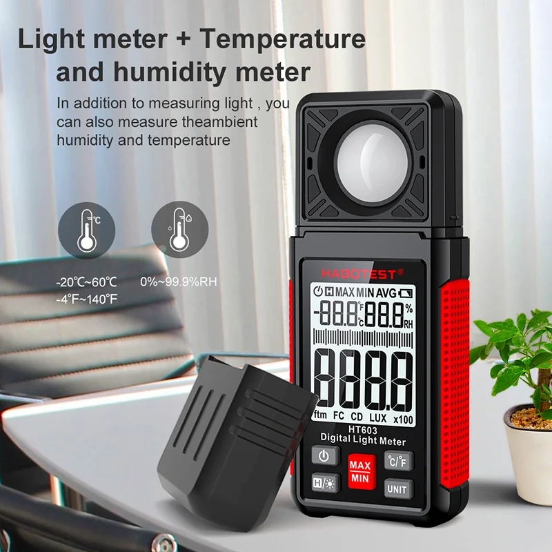 Cyfrowy luksomierz HT603 0~200 – Photography Lighting Portable recenzja i cena