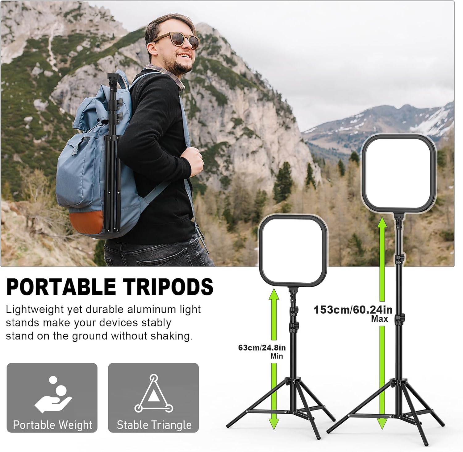 Zestaw 2 lamp LED do wideofilm – Altson Photography Video Lighting Kit recenzja i cena