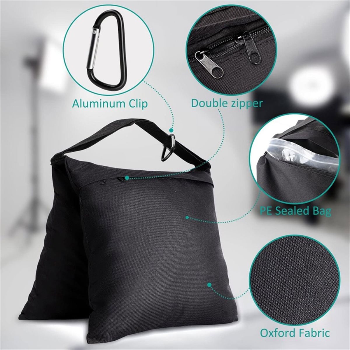 DT75BG 8 sztuk worków z piaski – Photography Lighting Weight Bags recenzja i cena