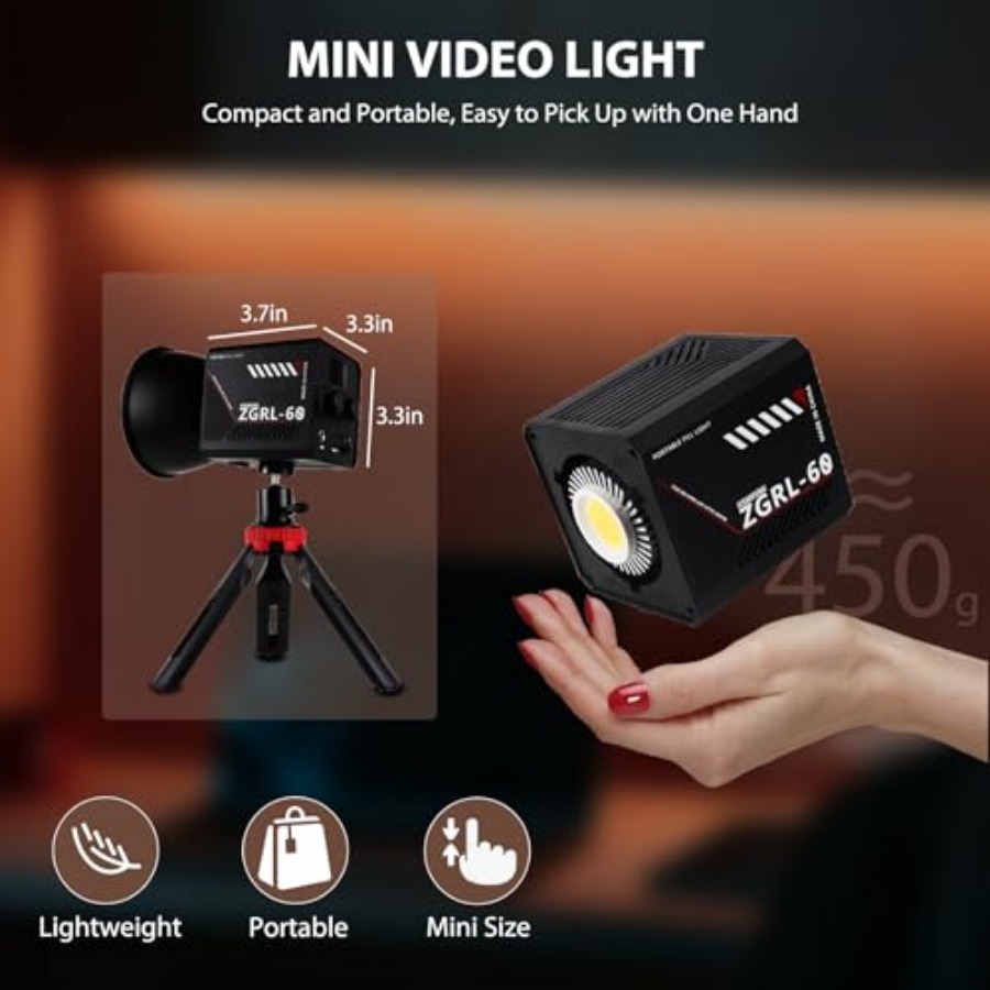 Przenośna lampa wideo LED COB  – Photography Lighting Portable recenzja i cena