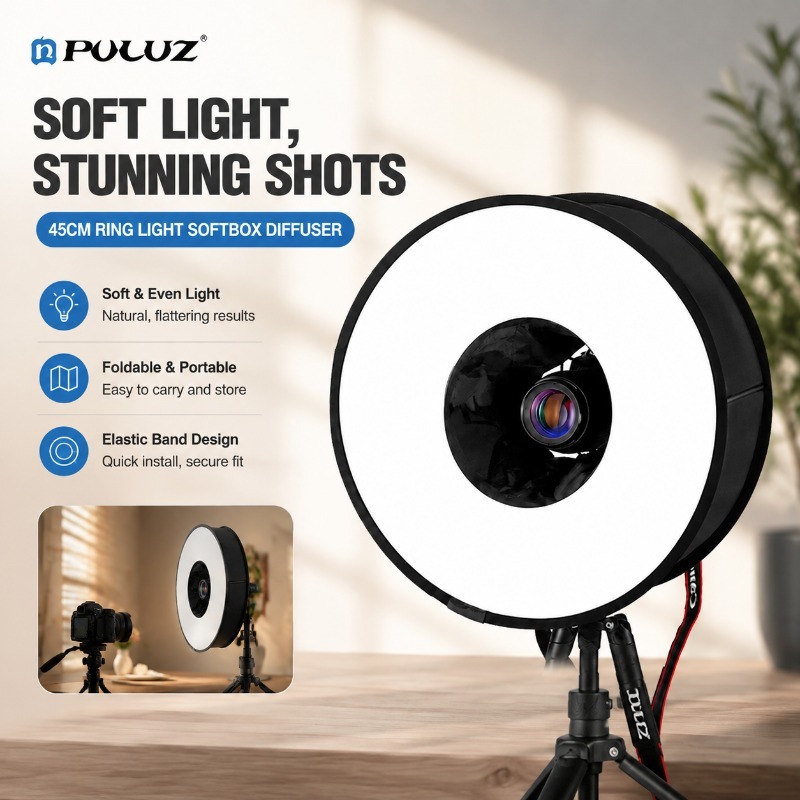 Składany 45cm softbox typu rin – Photography Types Of Lighting recenzja i cena